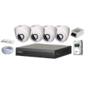 Dahua 4 Channel XVR 2MP Ahd Indoor And Outdoor CC TV Camera Package With Mobile Viewing. 