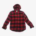 Red Color Full Sleeves Cotton Check Shirt For Men. 