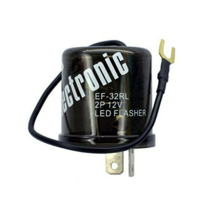 2X 2 Pin Terminal Relay Electronic Switch Flasher 12V LED Turn Signal Light for 1998-2002