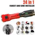 1PC Professional 24 In 1 Multifunction Faucet & Sink Installer Wrench Plumbing Tool Water Pipe Spanner For Kitchen Bathroom. 