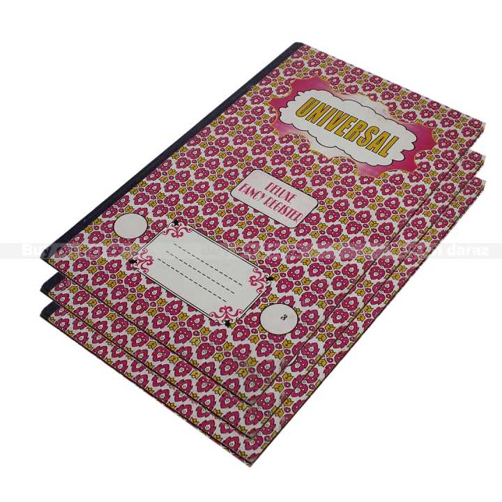 3 Set Of Universal No.3 Deluxe Fancy Register | Daraz.com.np
