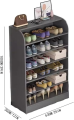 Open Shoe Storage Cabinet Multi-Layer Shoe Rack Simple Modern Minimalist Home Office Shoe Cabinet Multi-Functional Daraz for Entry way Multi Color Available. 