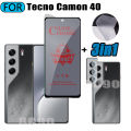 3in1 Tecno Camon 40 Anti-Spy Privacy Tempered Glass for Tecno Camon 30 Pro Screen Protector + Lens Protective Film. 