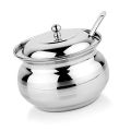 250Ml Stainless Steel Soup/Sugar Serving Pot With Lid Spon By Dmzlck. 