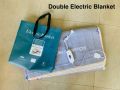 Electric Double Bed Heated Blanket Two Step Control Thermostat Body Warmer Heater For Winter. 