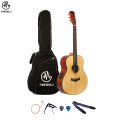 Manaslu Yatri EQ Spruce Semi Acoustic Travel Guitar with Package. 