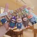 New Labubu the monster Creative Labubu Cute Cartoon Figure Key Chain Bag Car Key Chain Gift Pendant, Labubu. 