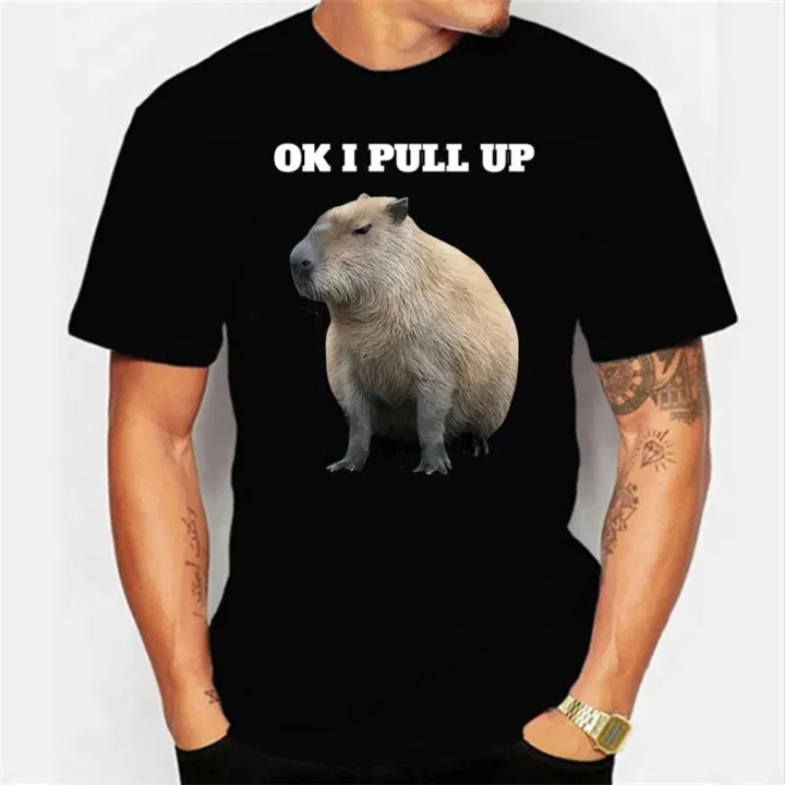 Deadlifting Capybara Oversized Tee