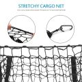 JINMY 2X Pocket Trunk Storage Bag Storage Heavy Cargo Net Suitable for Car SUV Pickup Bed Black Mesh Belt 8 Hooks and Loops. 