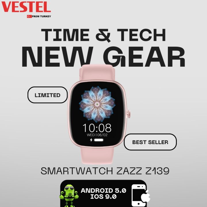 Vestel%20Zazz%20Z139%20Smartwatch:%201.83"%20IPS%20Display%20%7C%20IP67%20Waterproof%20%7C%20Pink%20Color%20%7C%20BT%20calling%20%7C%20100+%20Sports%20mode%20%7C%20Luxury%20Watch%20Faces%20-%20Image%205