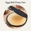 Portable Non Stick Egg Roll Press Stick Proof Aluminum Taco Press Grid Pattern Double Sided Tortilla Press Waffles Tortillas Egg Rolls. 