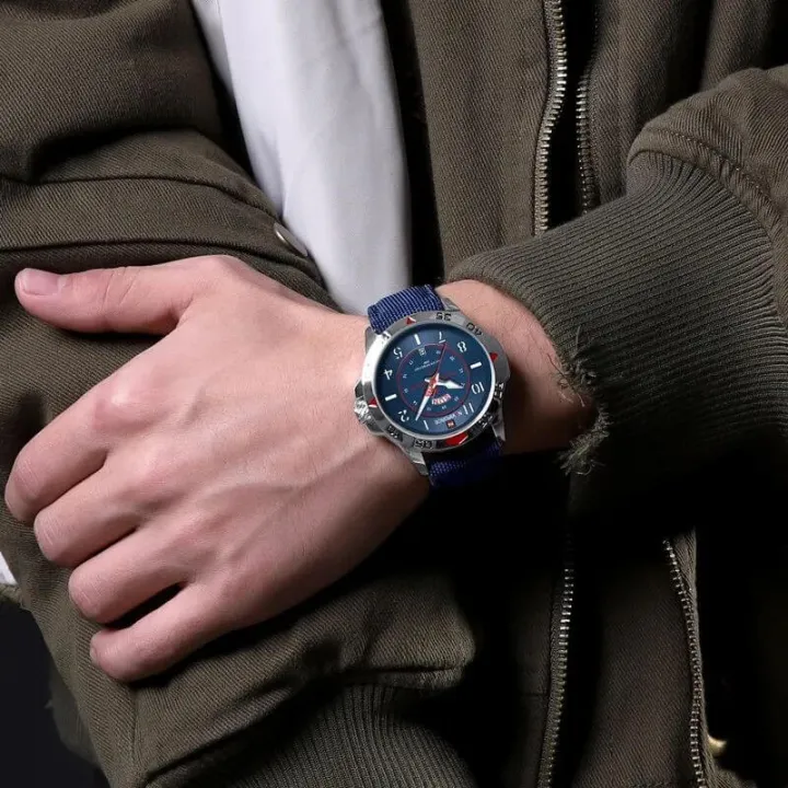 NaviForce%20NF9204%20Stylish%20Day%20Date%20Display%20Nylon%20Strap%20Watch%20For%20Men%20-%20%20Blue%20-%20Image%203