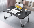 Portable Laptop Table: Foldable Food Tray Desk for Bed, with Legs and iPad Slot - Ideal for Eating, Working, and Studying on Couch, Sofa, or Floor. 