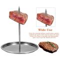 High Quality Removable Handle Meat Roast Vertical Skewer Barbecue Spike Poultry Hanger Barbecue Meat Rack Grilled Chicken Rack. 