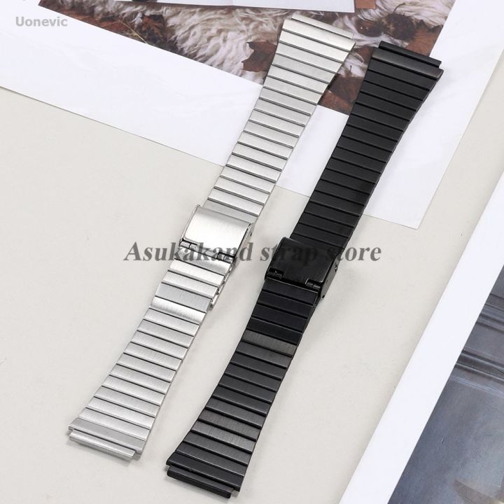 Uonevic%20Chain%20500W/AA169/B20mm%20suitable%20stainless%20steel%20strap%2018mm%20for%20F-91W/A158/A159/A168/650/AQ230/AEE1200/1300%20Portable%20ultra-thin%20metal%20men's%20hands%20-%20Image%203