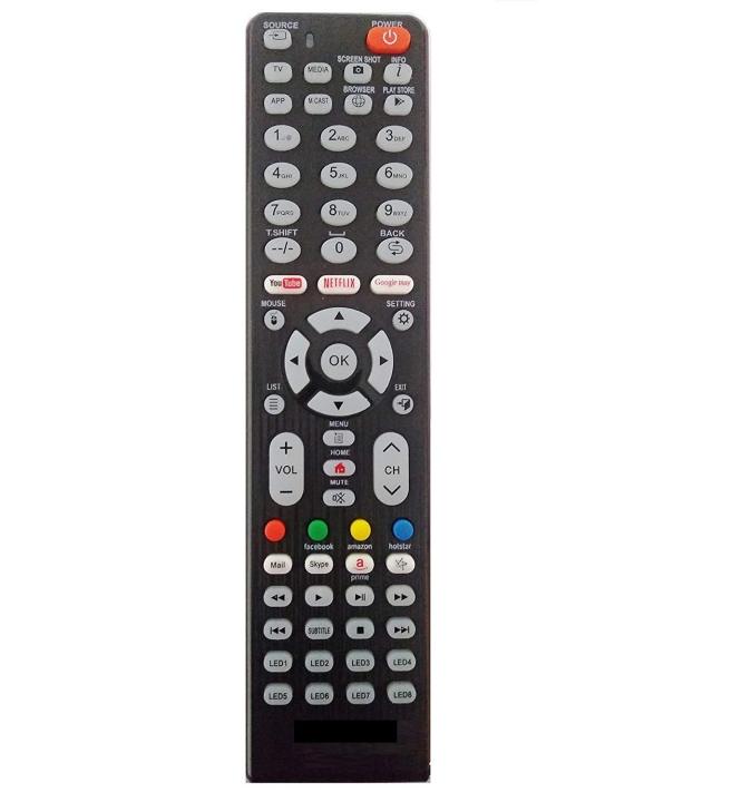 Universal Tv Remote Controller Master Remote Works With All LCD/ led Smart TVs With Netflix, YouTube, Google Play, Mouse, Mail, skype, hotstar, Facebook Button RM-L1462