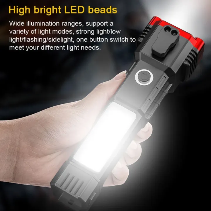 Portable%20LED%20Flashlight%20Multifunctional%20Work%20Light%20Power%20Bank%20Emergencies%20Safety%20Hammer%20Waterproof%20with%20Sidelight%204%20Light%20Modes%20for%20Car%20Outdoor%20Camping%20Hiking%20Adventure%20Inspection%20-%20Image%207