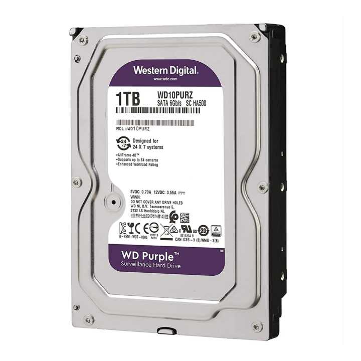 Western Digital WD Purple 1TB Surveillance Hard Drive