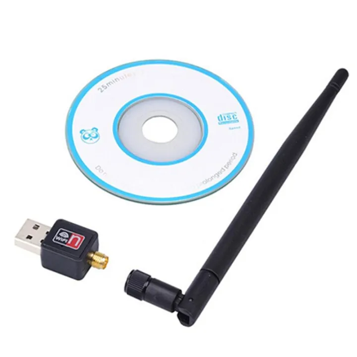 Wireless%20Wifi%20Receiver%20&%20Adapter%20With%20Antenna-Black%20-%20Image%205