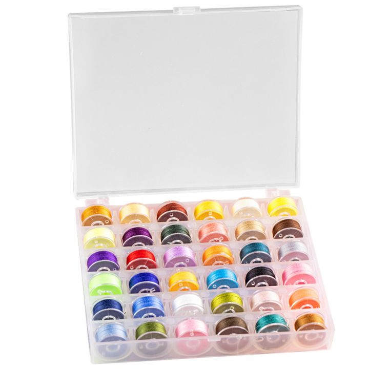 Sewing Thread Machine Assorted Colors Prewound Bobbins Class 15 Size A ...