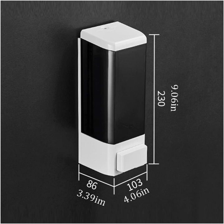 Wall%20Mounted%20Abs%20Plastic%20Key%20Lockable%20Manual%20Soap%20Dispenser%20500ML%20-%20Black%20-%20Image%202