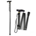 Adjustable Folding Metal Cane / Walking Stick | Height Adjustable Folding Lightweight Walking Stick With Non Slip Rubber Base. 