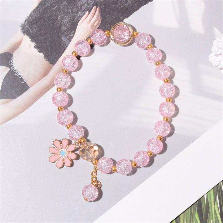 Beaded%20Daisy%20bracelet%20Stylish%20New%20fashion%20Different%20colors%20%20bead%20bracelet%20Women/girls%20DIY%20Good%20luck%20bracelet%20for%20%20wear%20Party%20accessory%20Gift%20for%20friend%20Lucky%20charm%20Boho%20style%20-%20Image%205