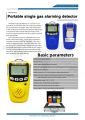 Portable Oxygen Gas Detector – Single Gas Alarm Sensor (O₂ Detection). 