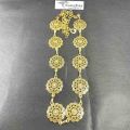 Women Western Chain Belt Concho Chain Adjustable Turquoise Metal Boho Waist Chain for Jeans or Dresses. 