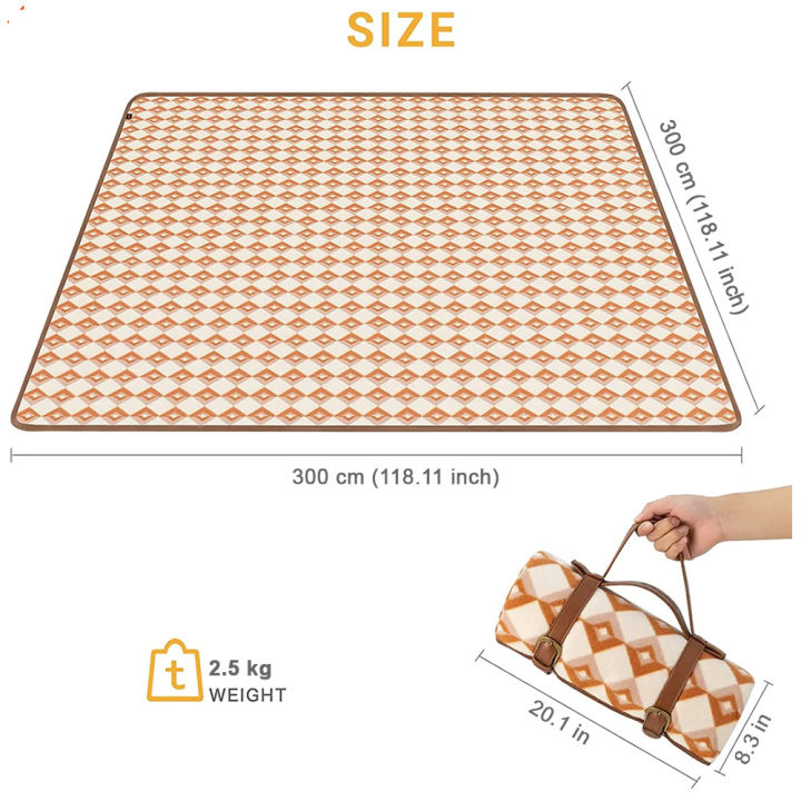 KingCamp Water Repellent Foldable Washable Sandproof Beach Outdoor Park Picnic Blankets Mat