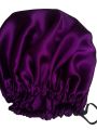 Double Layer Silk Reversible Bonnet with Adjustable Strap for Healthy Hair Care, Unisex Hair Accessory. 