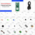 Freenove Basic Starter Kit for Raspberry Pi Pico 1 2 W, 386-Page Detailed Tutorial, 140 Items, 55 Projects, Python C Code. 