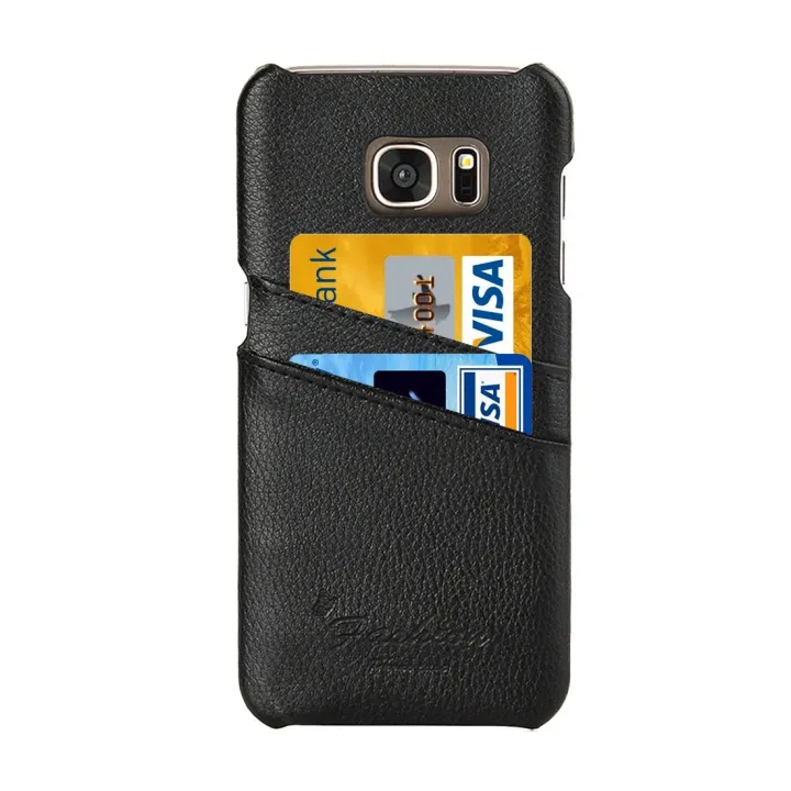 For%20Galaxy%20S7%20Edge%20/%20G935%20Litchi%20Texture%20Fashion%20Genuine%20Leather%20Back%20Cover%20Case%20with%20Card%20Slots(Black)%20-%20Image%204