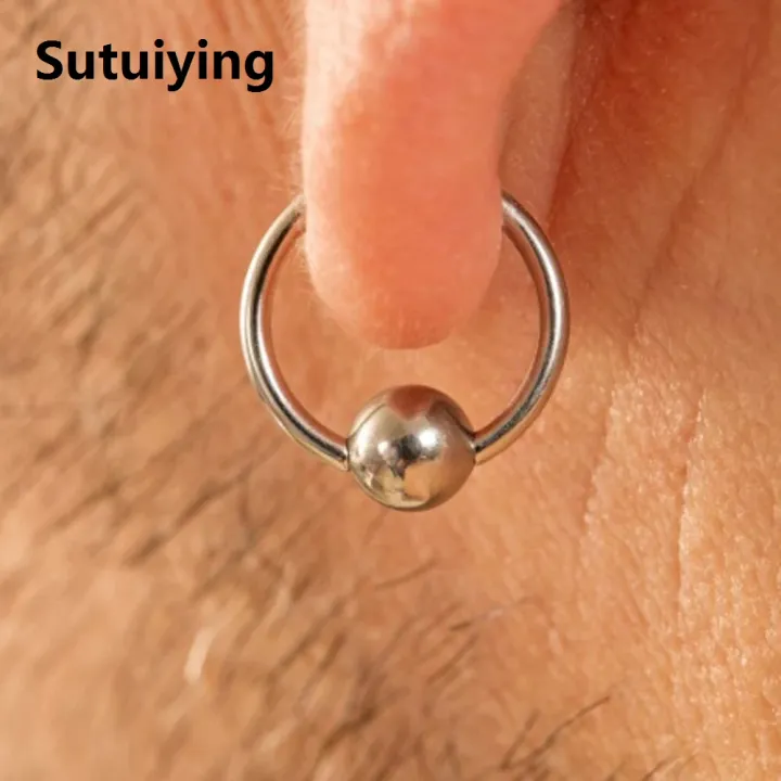 Sutuiying%201PC%20G23%20Solid%20Titanium%20Circular%20Bead%20Ring%20Closer%20Ring%20Nose%20Lip%20Ring%20Labret%20Ear%20Tragus%20Helix%20Cartilage%20Daith%20Earrings%20Piercing%20-%20Image%206