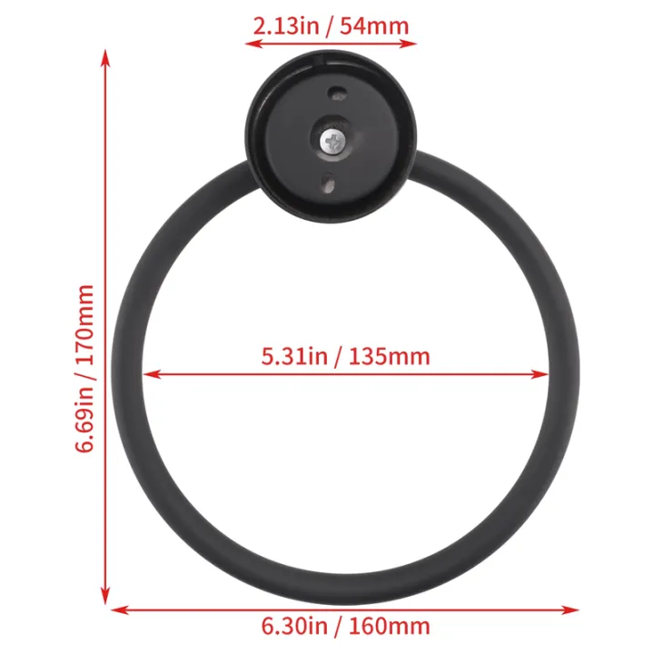 Towel%20Ring%20for%20Bathroom,%20Hand%20Towel%20Holder%20Round%20Towel%20Hanger%20Wall%20Mount%20304%20Stainless%20Steel%20Brushed%20Finish(Black)%20-%20Image%202