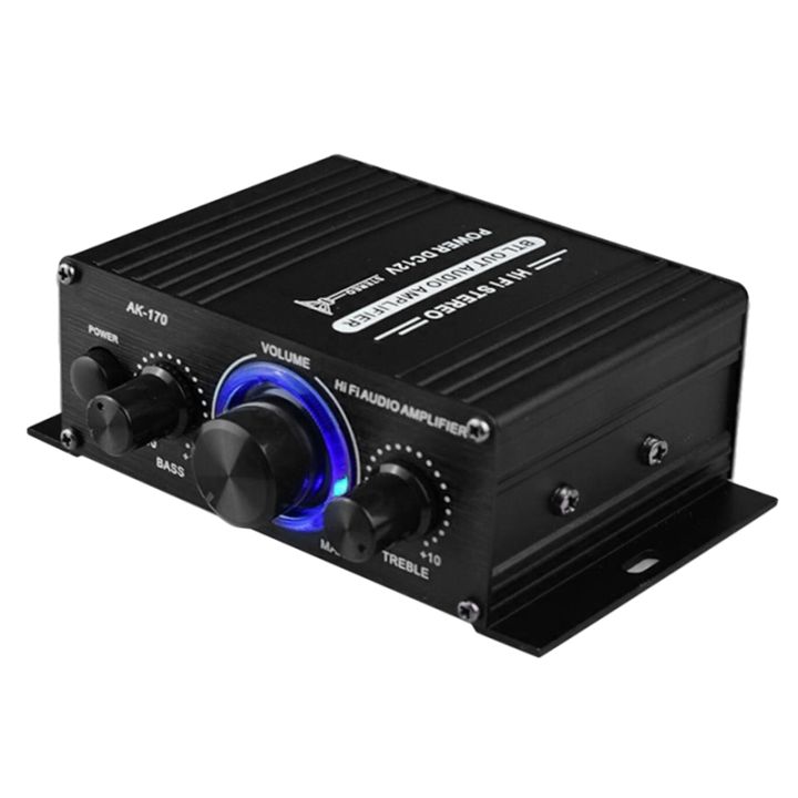 12V Mini Audio Power Car Amplifier Digital Audio Receiver AMP Dual ...
