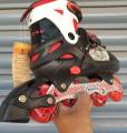 Roller Skets Shoes Adjustable  38-41 Europian Size in Red and Black Colour By Mitrata. 