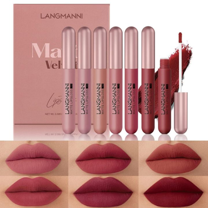 Liquid%20Lipstick%20Set%20Velvet%20Matte%20Lip%20Gloss%20Waterproof%20Lasting%20For%20Women%20-%20Image%202