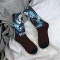 Kuying Fashion Wednesday Addams Men Women Crew Socks Unisex Cute Nevermore Academy Spring Summer Autumn Winter Dress Socks. 