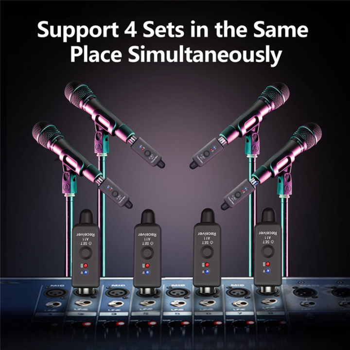 (GGBR)%20A11%20Wireless%20Microphone%20Transmitter%20Receiver%202.4Ghz,%20XLR%20Microphone%20Wireless%20System,%20Wireless%20Mic%20Adapter%20for%20Audio%20Mi%20-%20Image%204