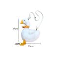 New Cartoon Big White Goose Crossbody Bag High-capacity Soft Single Shoulder Bag Duck Shape Cute Doll Bags Girl. 