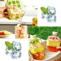 Ice Cube Water Bottle – 2-in-1 Tray & Drink Cup with Lid, Straw & Strap. 