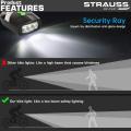 Strauss Bicycle LED Headlight with Horn, (Black) | STRAUSS Bicycle LED Light With Removable Mounting Bracket | 3 LED Bicycle Light. 