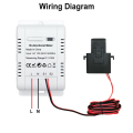 OYPFXMI Tuya Smart Bi Directional WiFi Energy Meter 150A Clamp Current Sensor Transformer Solar PV Two Way Power Monitor. 