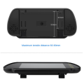 7 Inch Car LCD Mirror Monitor Parking Screen 2 AV Input Auto Display Assist for Rear View Reversing Camera, Easy to Use. 