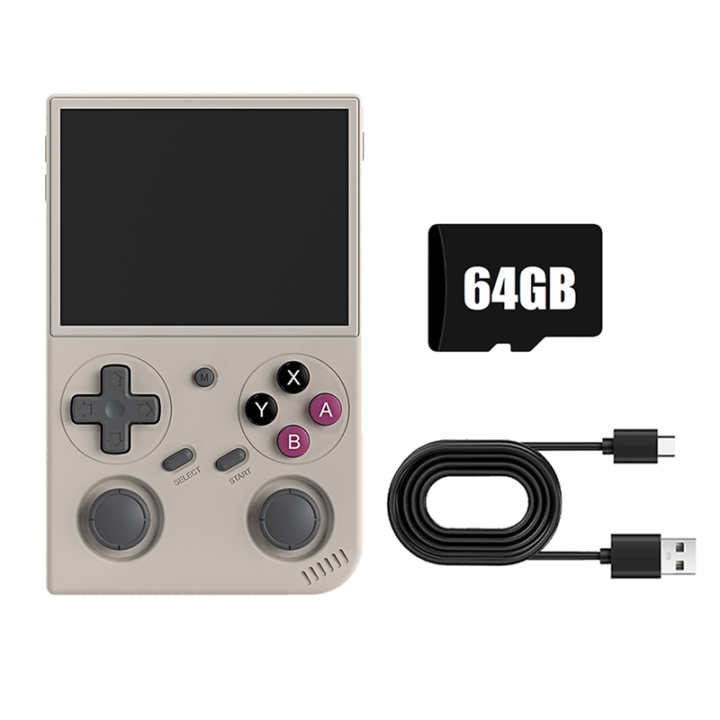 A Video Pocket Portable RK3326IPS System Bit 64Linux Retro G350 Handheld Game Console 64GB4000 Game 3.5 |