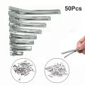 50PC Silver Tone Metal Alligator Clip Crocodile Clamps Spring Clip Duckbill Clip Podazz. 