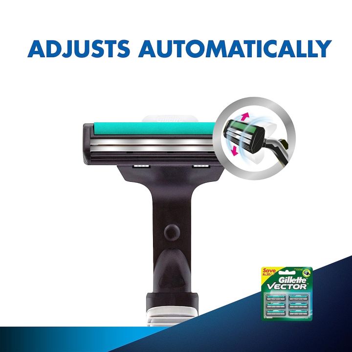 Gillette%20Vector%20Plus%20Manual%20Shaving%20Razor%20Blades%20(Cartridge)%20-%204s%20Pack%20-%20Image%203