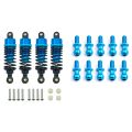 NAMUNY 2 Set RC Car Part: 1 Set Aluminum Alloy Shock Absorbers Damper Set & 1 Set M3 Metal Hex Ball Head Screws. 
