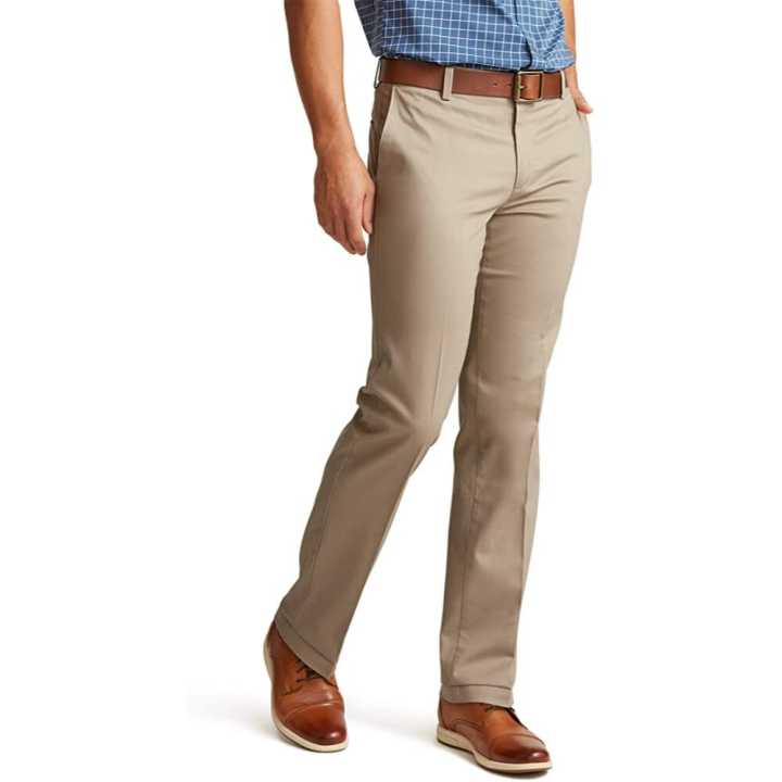 Dockers Slim Tapered Signature 2.0 Khaki Pants - Creaseless, Pantaloni Casual, Uomo, Navy, 32W / 30L